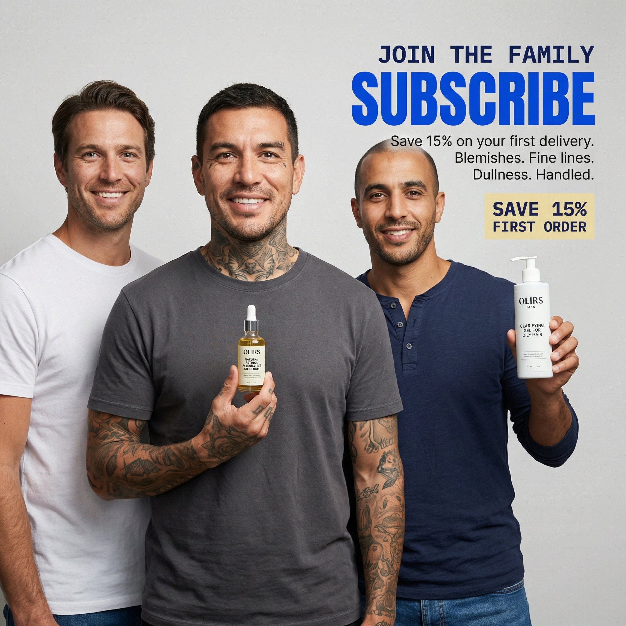 Pro Clear Skin Set - Subscribe and Save | 3-Product Set | OLIRS Men's Skincare